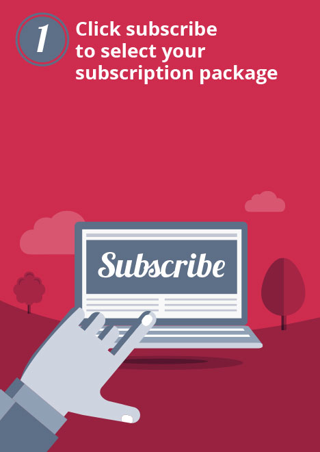 Click subscribe to select your subscription package